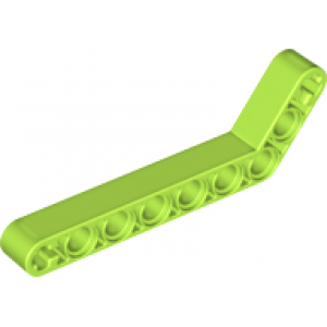 technic hefbalk dik 1x9 gebogen lime